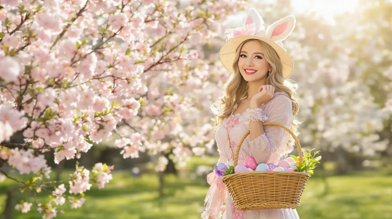 AI generated Easter themed photoshoot