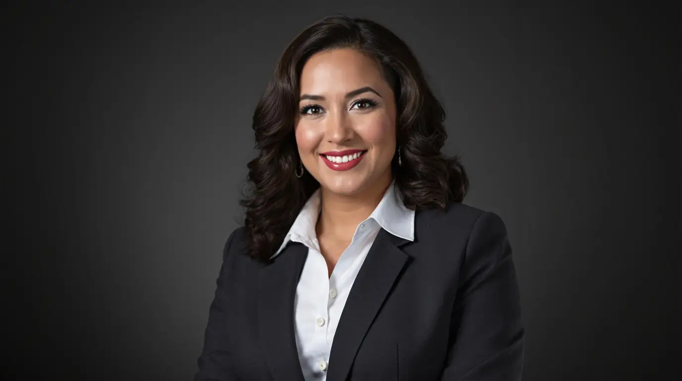 Professional LinkedIn headshot with natural lighting for female job seeker